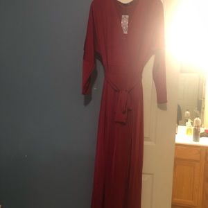 Women’s berry plus slinky split maxi